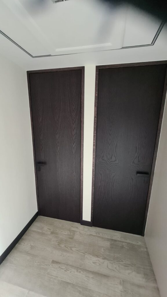 set square bespoke joinery Painted wood doors