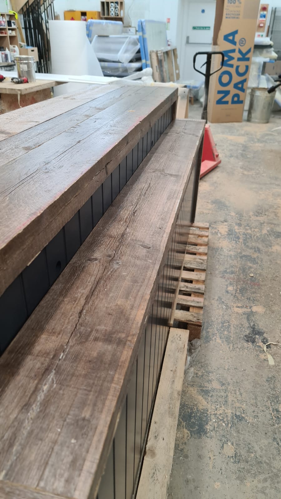 Retail sales counter solid wood by Set Square Joinery