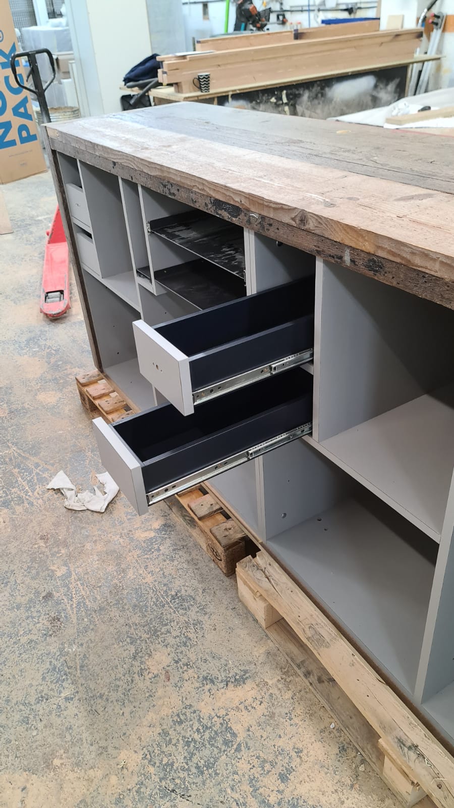 Retail sales counter solid wood by Set Square Joinery