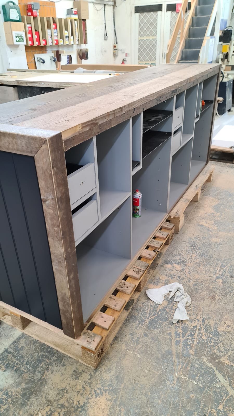 Retail sales counter solid wood by Set Square Joinery