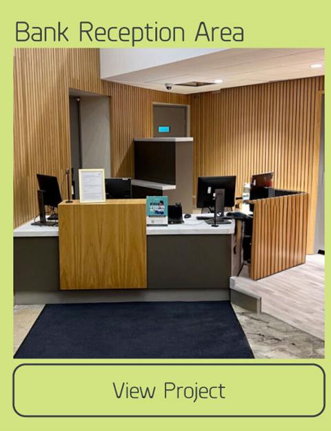 bank reception area