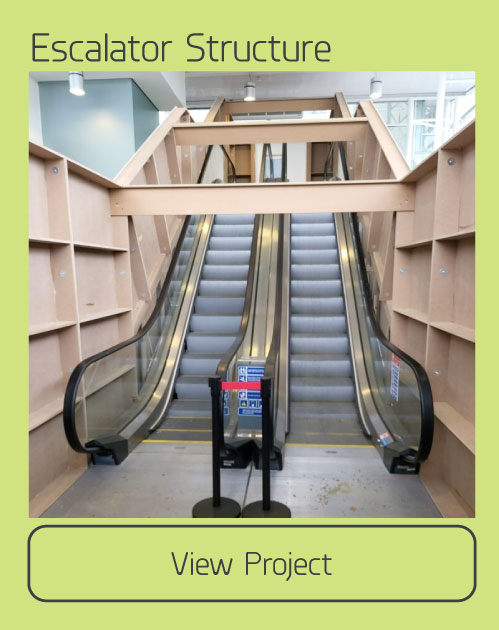 escalator fit out joinery bespoke south west